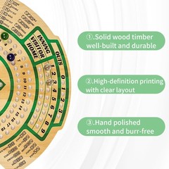 Baseball Board Game,Baseball Dice Board Game,Solid Wood,12 Colourful Beads an…