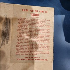 Vintage LUDO Aeroplane Race round New Zealand Toytown Board Only RARE