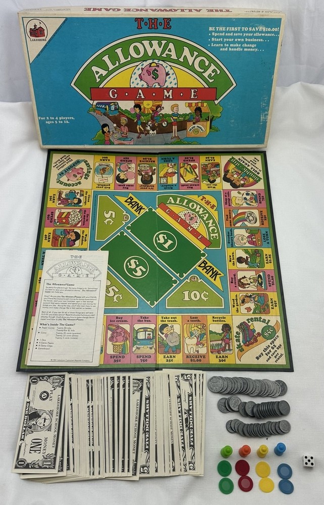 1984 Allowance Game by Lakeside Games Compete in Great Condition FREE SHIPPING