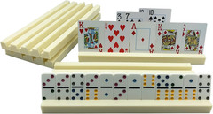 4 Pack Plastic Domino Holders Racks Trays Organizer For Board Games Tiles