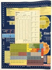 1982 SPI, StarTrader Science Fiction Role Playing Game, Unpunched w/Map, Vintage