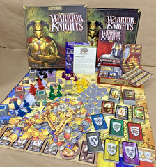 LN Mint Warrior Knights Fantasy Flight Board Game With Crown & Glory Expansion