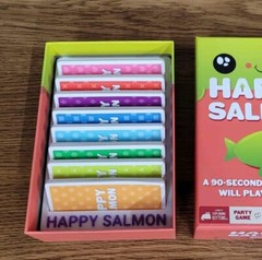 Happy Salmon – 3d printed box insert – ANY COLOR – Exploding Kittens- 3-8players