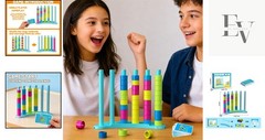 Color Matching Challenge Game – Fast-Paced Ring Stacking Puzzle for 1-2 Players