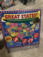 Great States Board Game International Playthings 1999 Geography Complete