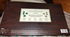 Ridley’s Games Room Backgammon Board Game Strategy Turquoise + Cream UNUSED