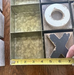 Tic Tac Toe Table Game Aluminum Base And Wooden Markers Made Of Distressed Wood