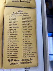 VTG 1978 APBA Pro Bowling Board Game w/8 Bowler Card Sets See Description