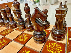 Own the Only One – Luxury Walnut Wood Backgammon Chess Board Handmade 24 In
