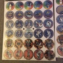 1994 S.B.P Pogs Milk Caps 6 new Unpunched Sheets