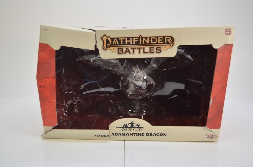 Pathfinder Deep Cuts Adult Adamantine Dragon Primed Miniature – Damaged Box NEW!