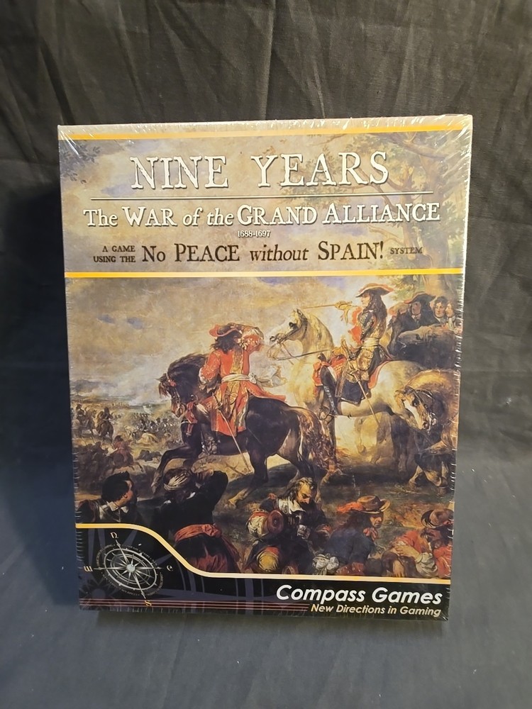Compass Games Nine Years: War Of The Grand Alliance 1688-1697 New Sealed 1043