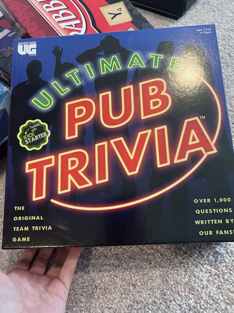 University Games Ultimate Pub Trivia Team Trivia Game Kick Starter 4+ 12+ 2021