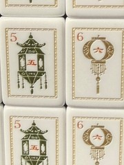 Lotus mahjong tiles