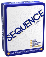 Sequence Board Game for 2 to 12 Players Strategy Game in Tin Ages 7 and Up