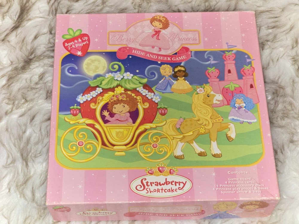Vintage Strawberry Shortcake Strawberryland Hide & Seek Board Game No Manual