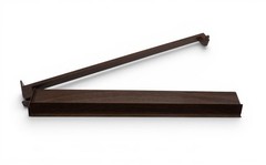 American Mahjong Rack Set of 4 Dark Walnut Acrylic 18.5 Inch with Pushers