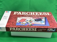 Vintage Parcheesi Board Game of India 1989 Milton Bradley Royal Complete