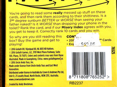 Sh*t Happens(Yes,this is a card game.)For 2+Players,18 yrs.+,200 NastySituations