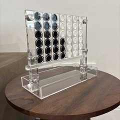 Connect Four Acrylic Table Top Luxurious Game Perfect For Coffee Table Decor