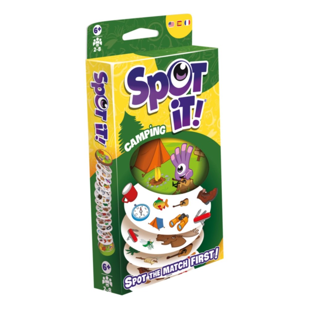 Spot It Camping Card Game 5-in-1 Visual Perception Ages 6+ Asmodee 2-8 2024