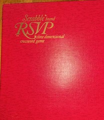 SCRABBLE RSVP 3 Dimensional Crossword Game (1966) Selchow & Righter COMPLETE SET