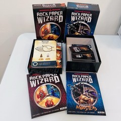 Dungeons & Dragons Rock Paper Wizard & Fistful of Monsters Board Game Lot