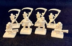 HeroQuest: 4 Skeletons 2 Zombies & 2 Mummies Minis Figures