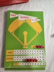 Vtg. 1960s Bible Baseball Game Trivia Quiz Board Game Missing Time Clock