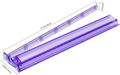 Elegant Purple Acrylic Mahjong Rack & Pusher Set of 4 – Game Night Essential