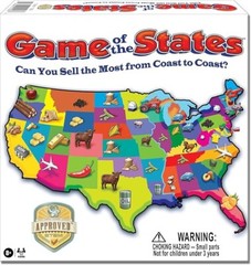 Game of the States Board Game – Family Game Night Kids 8+ & Adults