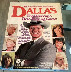 Dallas The Television Role Playing Board Game SPI 2990 Complete + Unpunched Rare