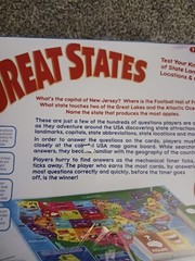 Game Zone Great States Geography Board Game, New And Sealed