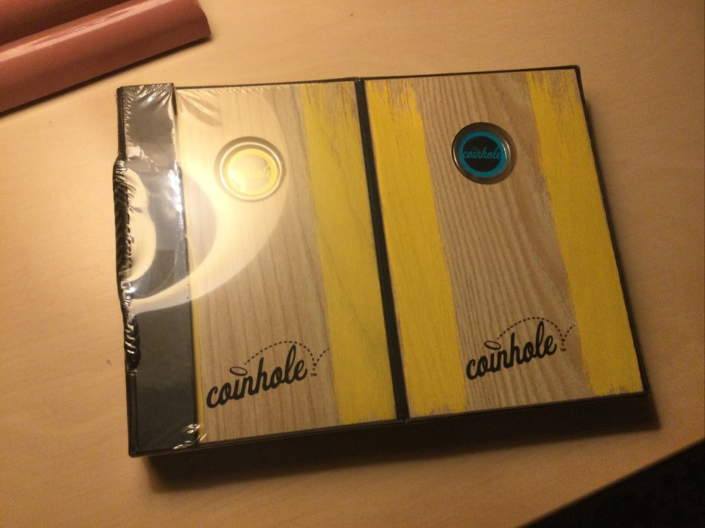 Coinhole by Hasbro – Tabletop Coin-Bouncing Party Drinking Game