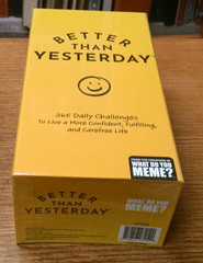 Better Than Yesterday 365 Daily Challenges Life Fullfilling Game Meme NEW Sealed