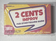 2 Cents Improv – Storytelling Party Game – New,Sealed – 3-8 Players Ages 7+