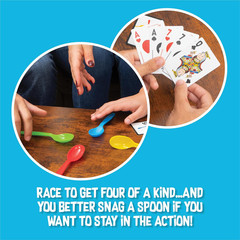 Spoons in a Case, Card Games for Kids – Spoons Game, Fun Family Games for Kids a