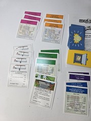 Monopoly The Simpsons 2001 Complete Title Deed Chance & Chest Replacement Cards