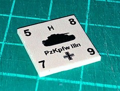 PanzerBlitz Unofficial guide counters set (of 108), for Avalon Hill Panzer Blitz