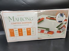 NEW Maison Lude Mahjong Limited Edition 160 Tile Set Premium Mat, Leather Bag