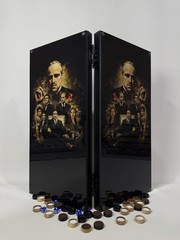 The Godfather Backgammon Board – Handmade Ash Wood & Glass Set, Luxury Gift