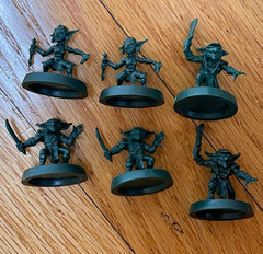 All 6 Goblin Miniatures from HeroQuest board game (Genuine game miniatures)