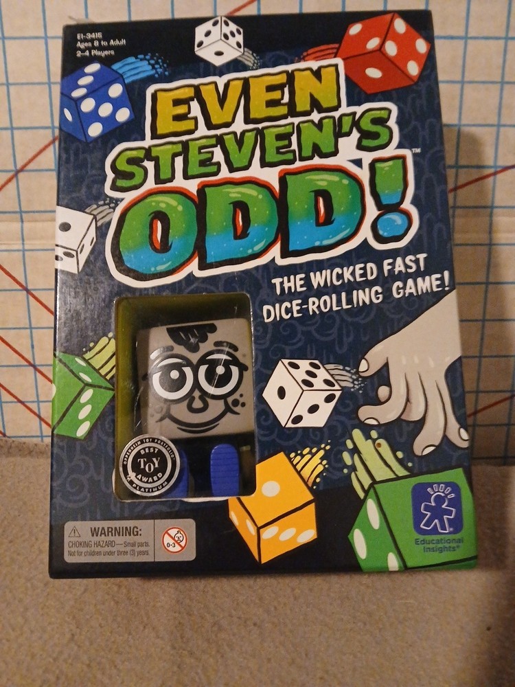 Even Steven’s Odd The Wicked Fast Dice Rolling Game Ages 8 to Adult Complete