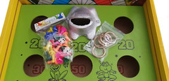 Juego de Sapo Sapo Rana Artesanal Con Parques y Escalera