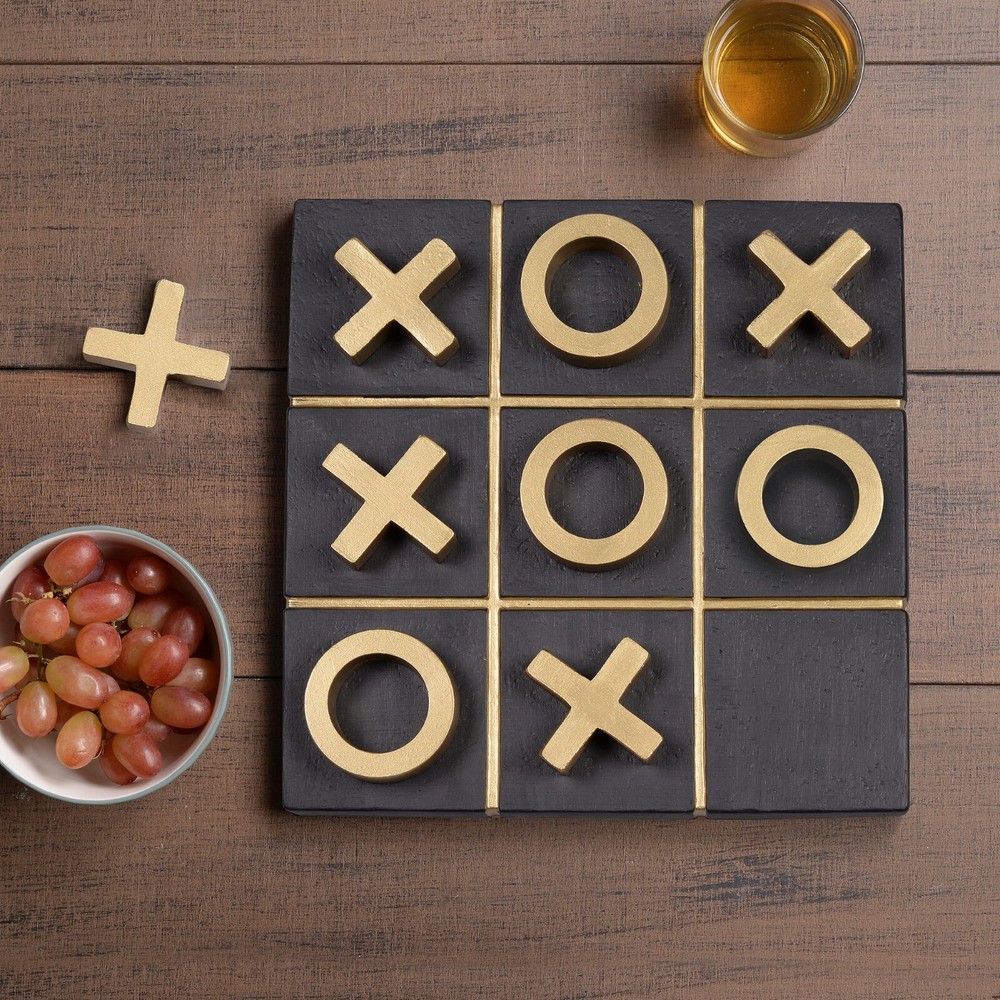 Concrete Tic Tac Toe Removable 10 Pcs Home Tabletop Coffee Table Decor