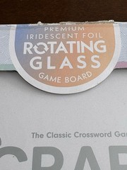 Scrabble AURA Edition Glass Turntable W.S. Game Company Boardgame Box Complete