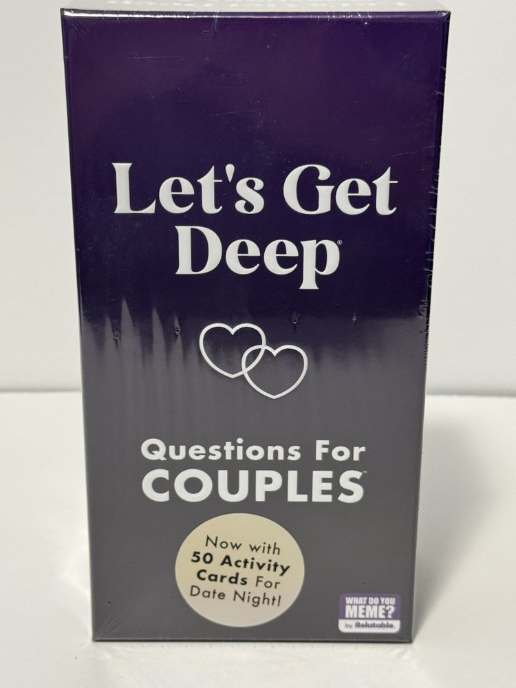 Let’s Get Deep Adult Party Game by What Do You Meme? NEW Questions for Couples