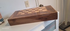 Handcrafted Persian Walnut Wood Backgammon