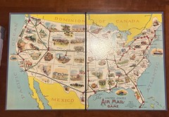 Parker Brothers Flying The United States Air Mail Game 1924 Vintage Rare