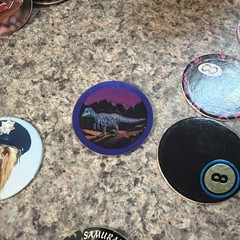 Vintage Pogs Lot Various 1990s Power Rangers, chuck norris Micheal Jordan Tube